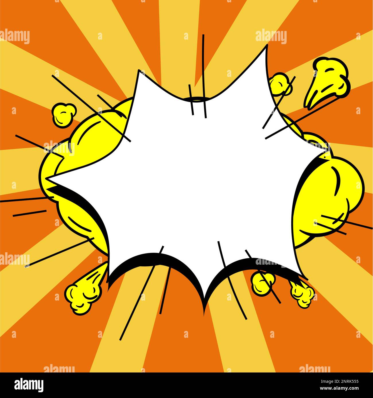 Comic Frame Explosion Comics Design Frames. Photo Frame Set With Explosion Bubbles For Add ...