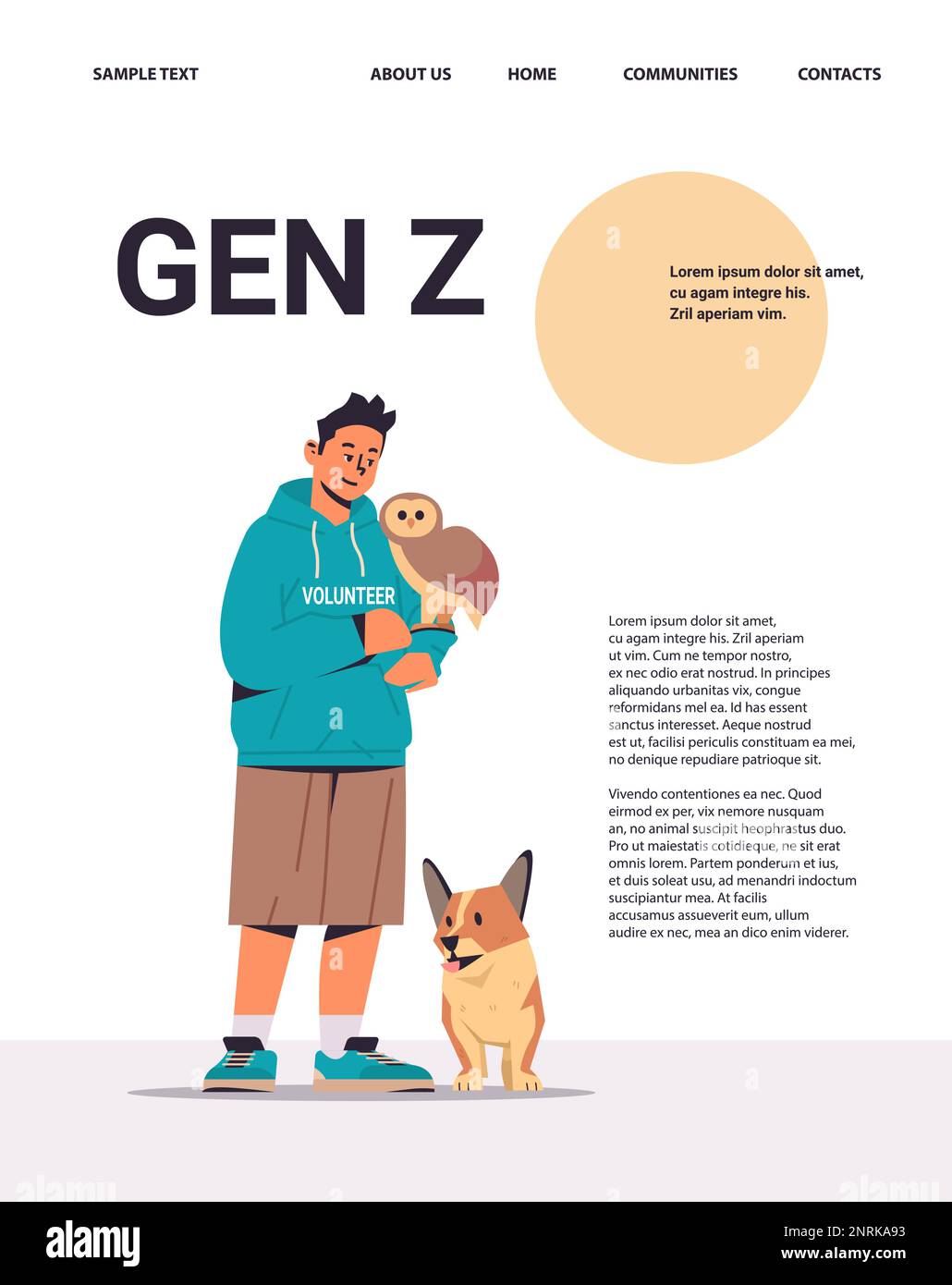 Man feeding animals Stock Vector Images - Alamy