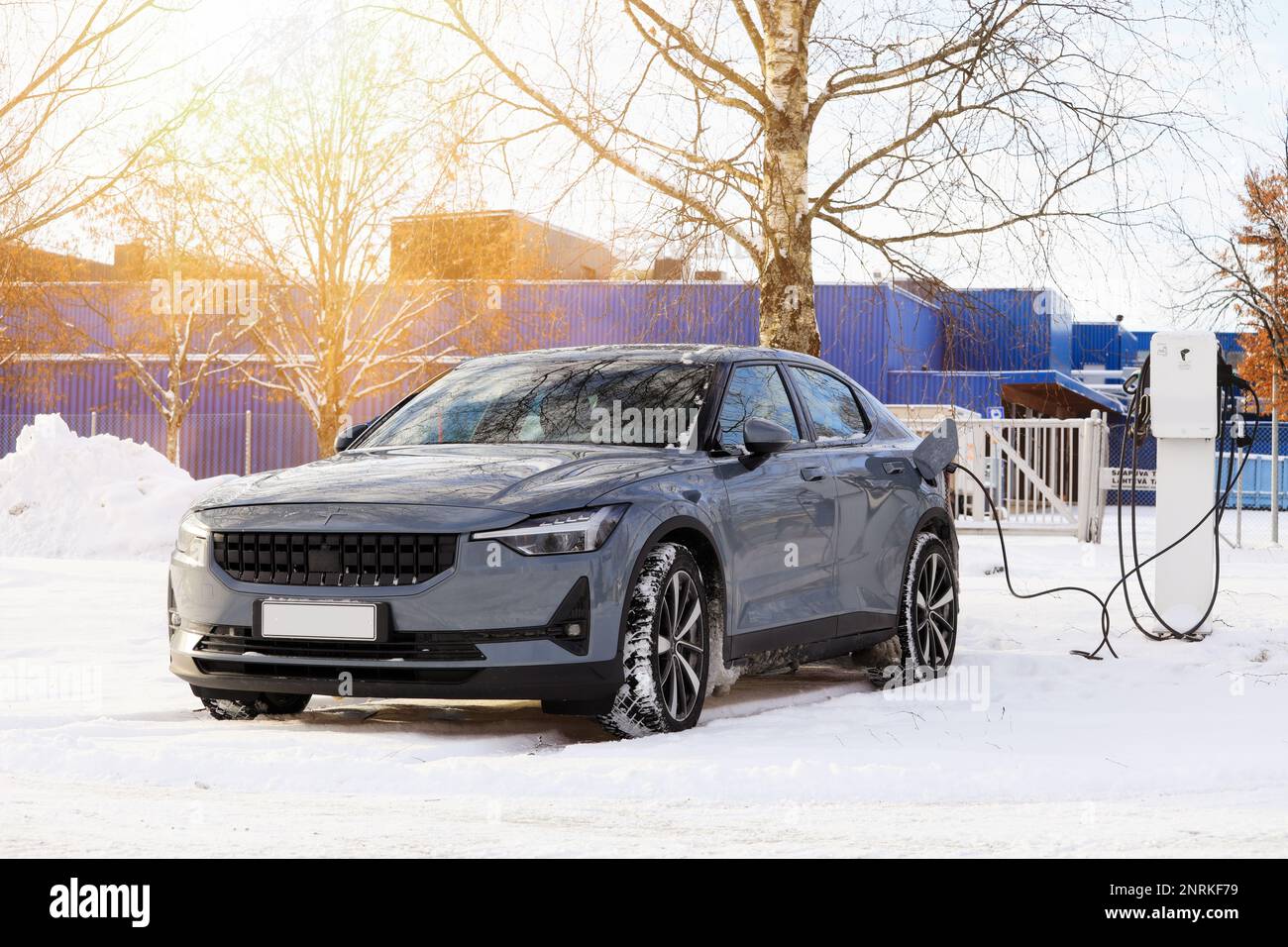 Polestar 2 electric car charging battery. The Polestar 2 (2020) is a