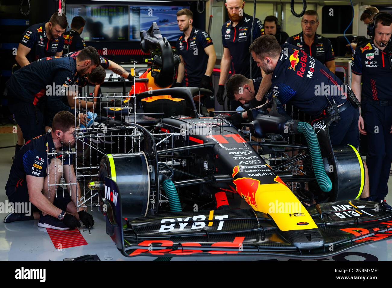 Red Bull Racing RB19, mechanical detail of aerodynamic sensors during ...