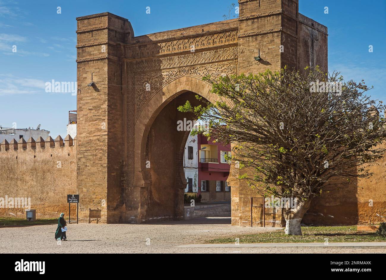 Gate and walls, medina, Sale, Rabat, Morocco Stock Photo - Alamy