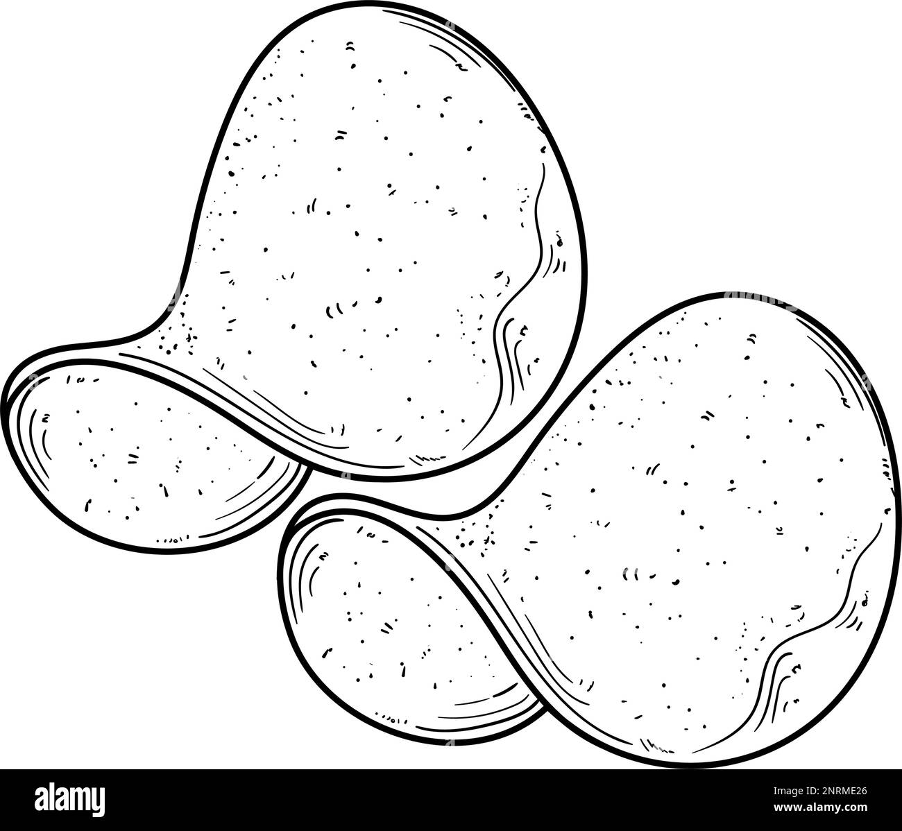 potato chips food doodle Stock Vector Image &amp; Art - Alamy