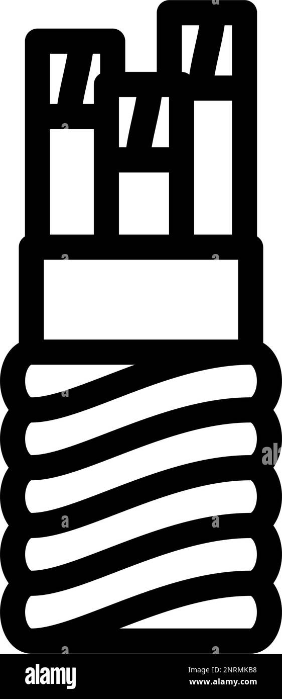main feeder wire cable line icon vector illustration Stock Vector Image ...