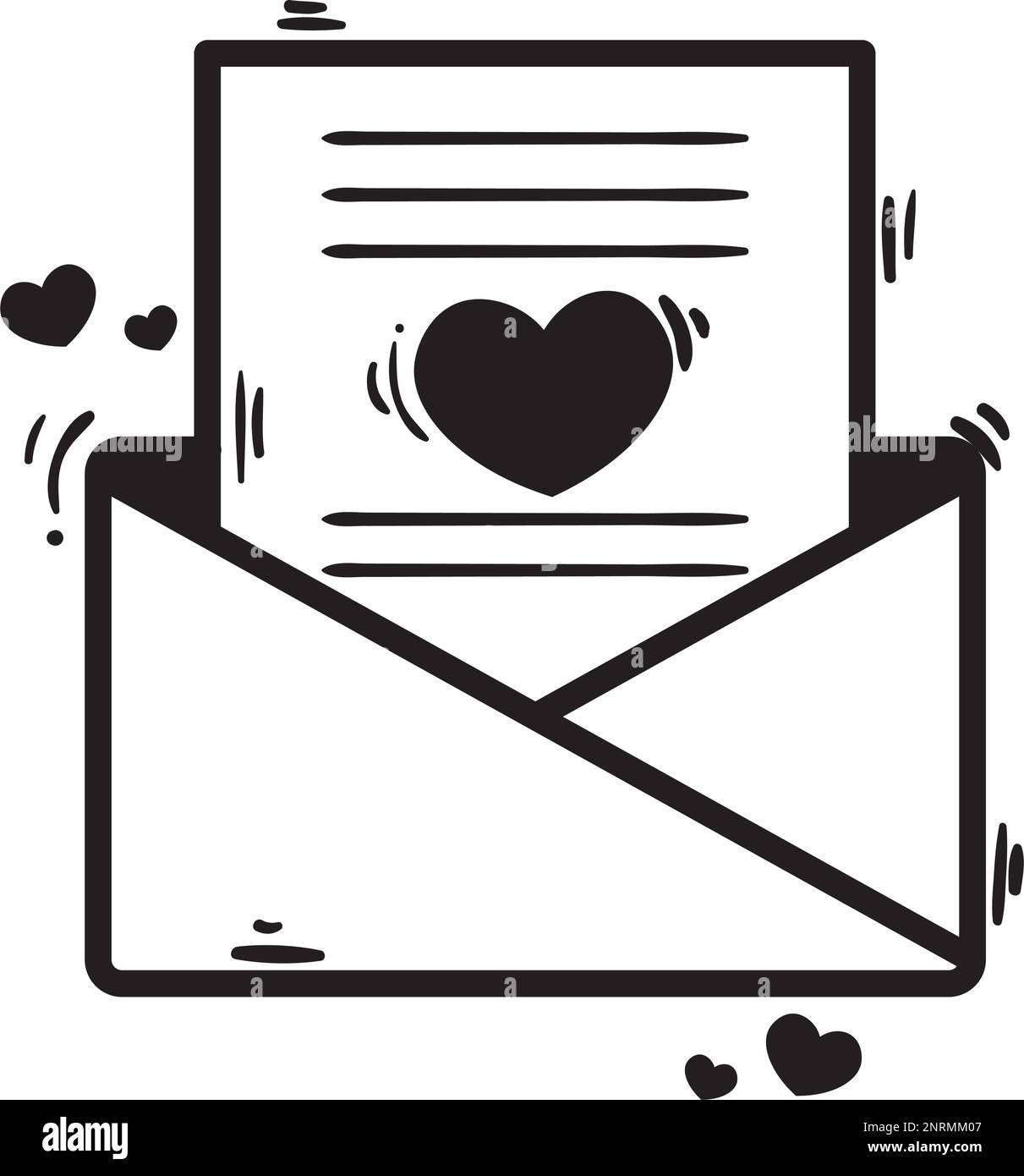 Letter Love Doodle Stock Vector Image Art Alamy