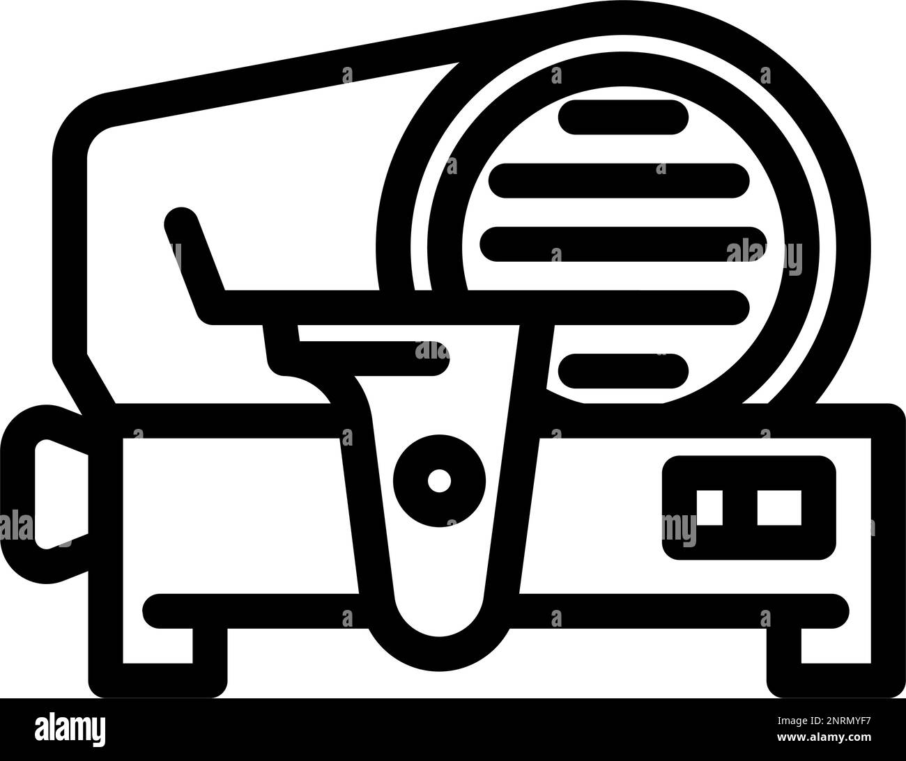 meat slicer line icon vector illustration Stock Vector Image & Art Alamy