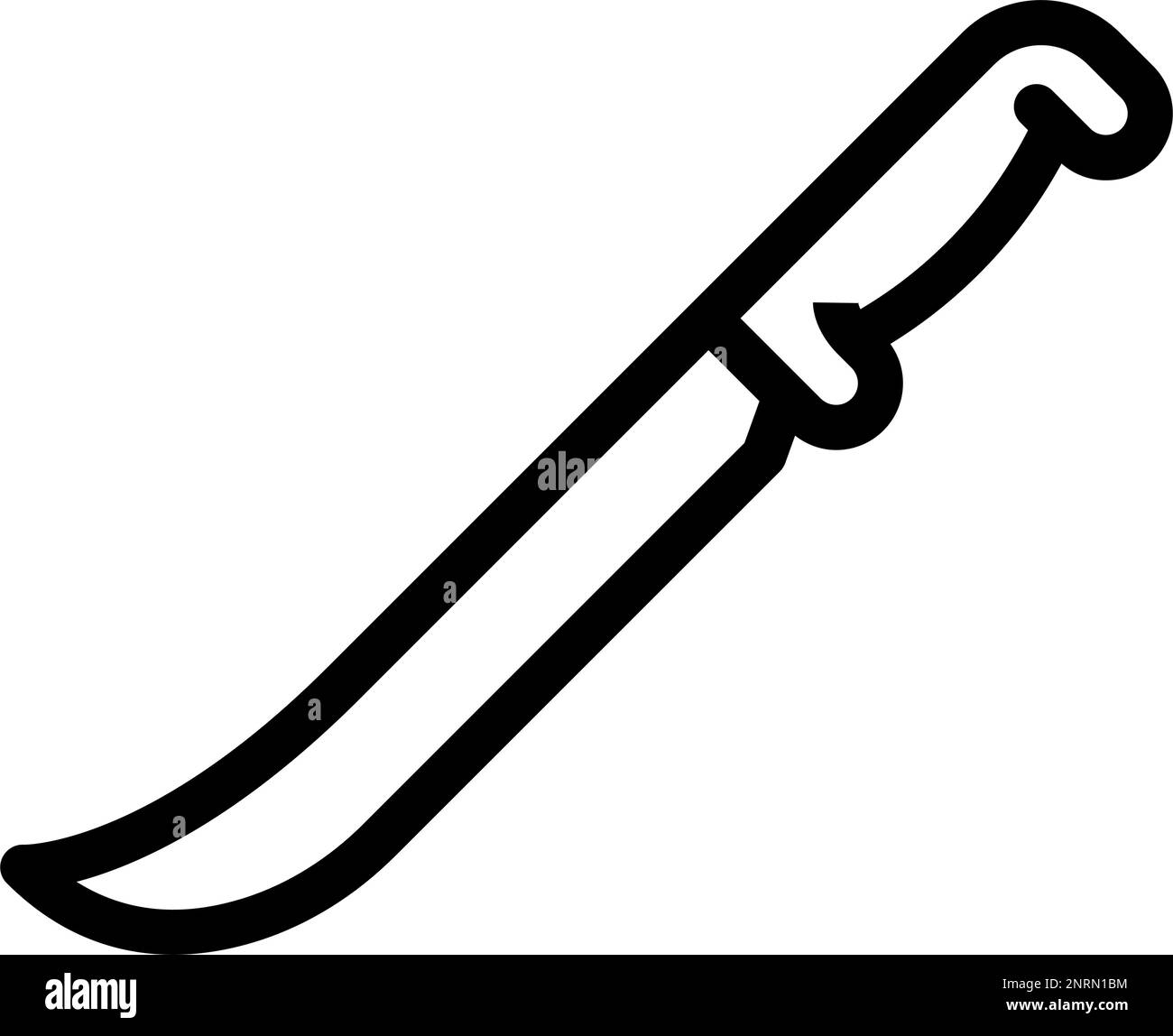 knife beef butcher line icon vector illustration Stock Vector Image ...