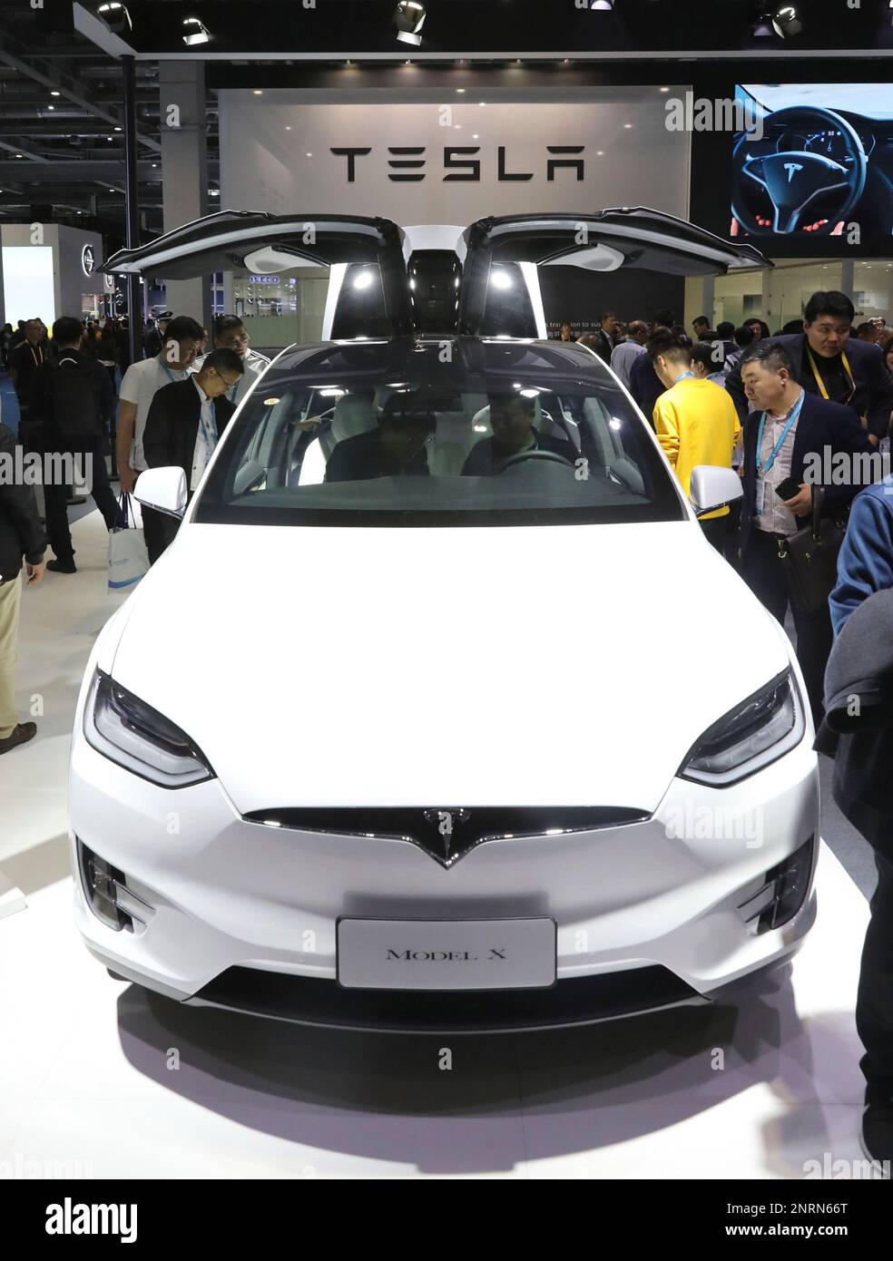 Tesla shows off restyled Model 3 sedan at Beijing trade fair