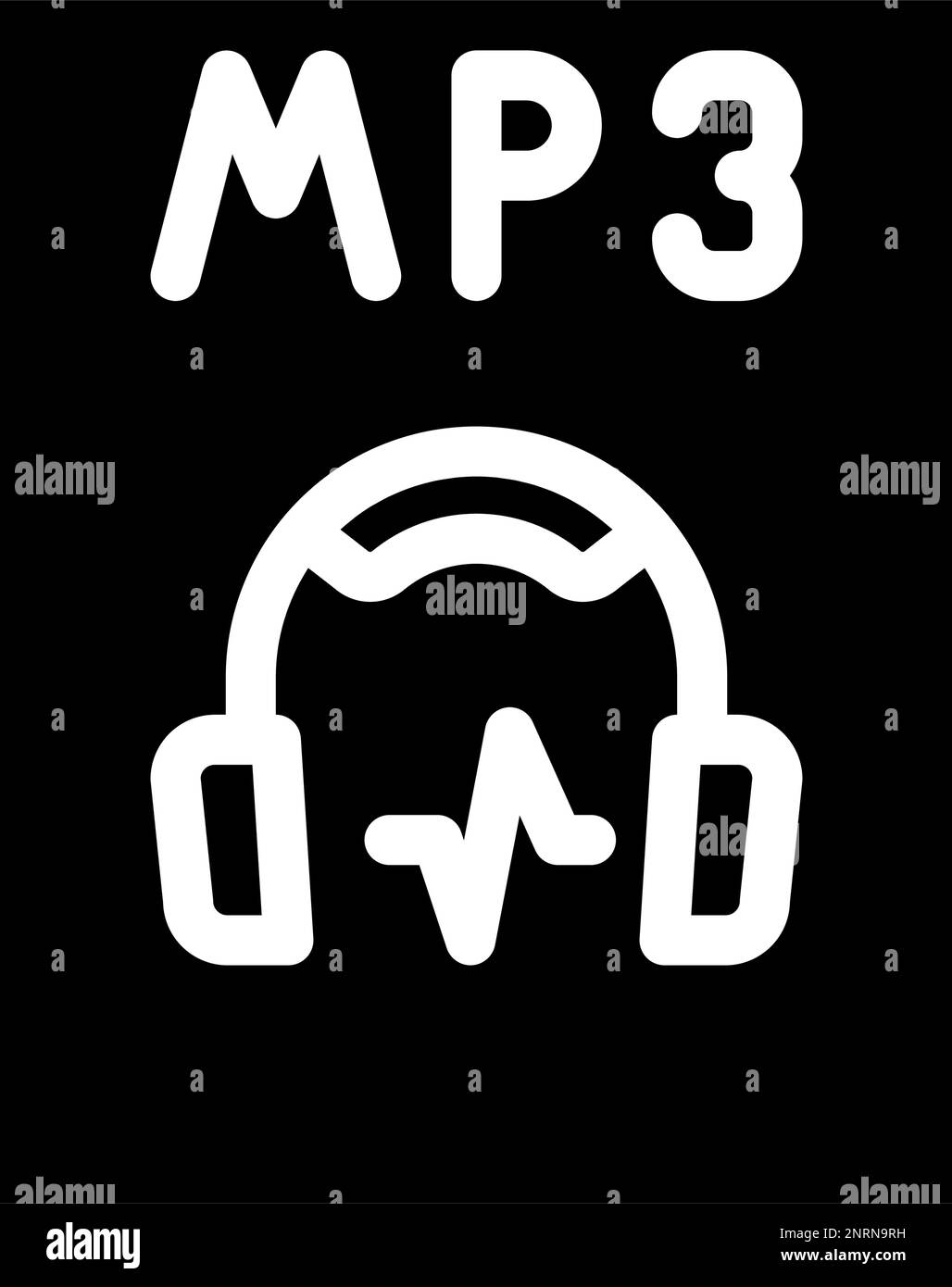 Black mp3 file document download Black and White Stock Photos & Images ...