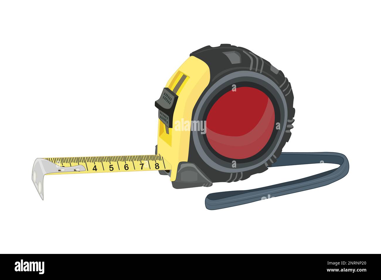 Ruler.Carpenter measuring tape with units scale.Roulette with gradation