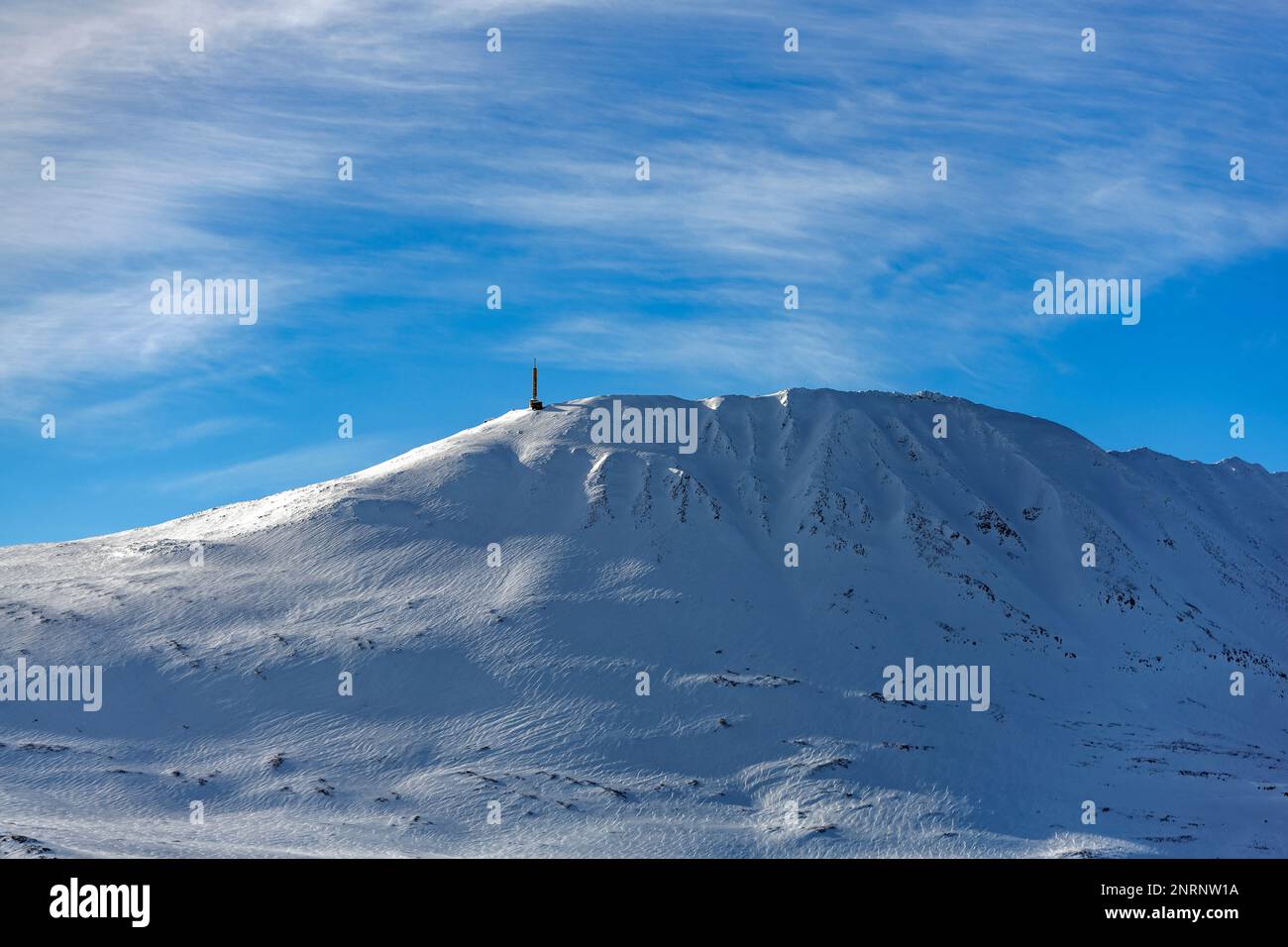 The mountain Gaustatoppen (1883 m elevation) at Gausta (Telemark and Vestfold), Norway. Stock Photo