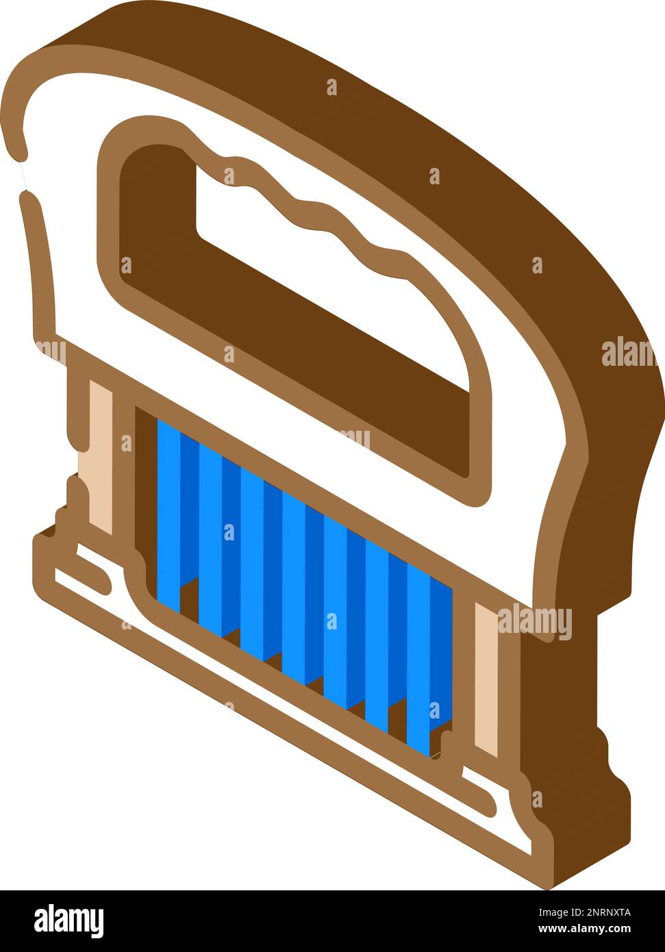 meat tenderizer isometric icon vector illustration Stock Vector Image