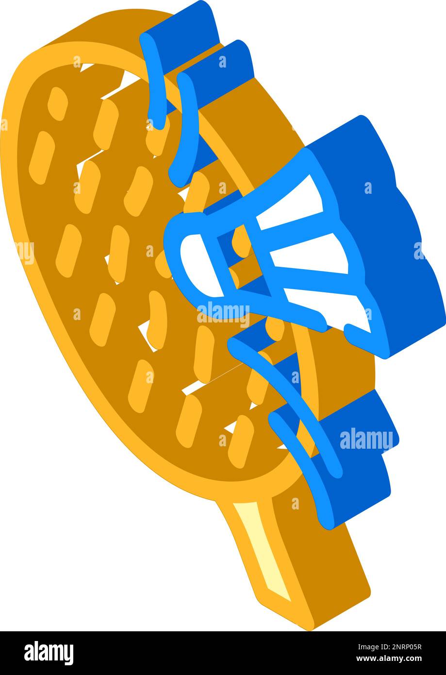 action shuttlecock racket isometric icon vector illustration Stock ...