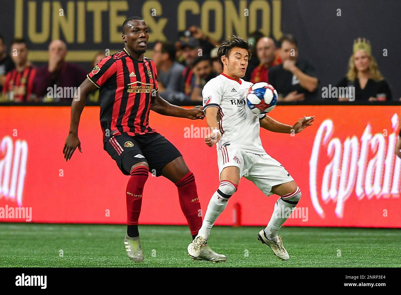 ATLANTA, GA OCTOBER 30 Toronto's Tsubasa Endoh (31) settles the ball