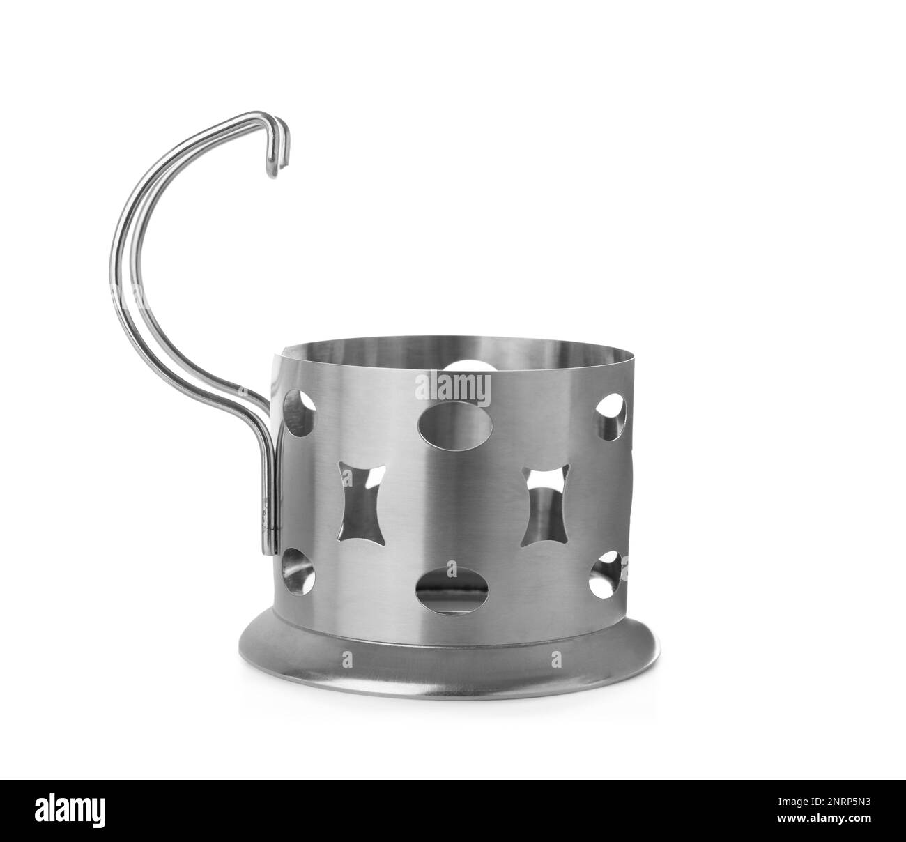 Traditional tea glass holder on white background Stock Photo Alamy