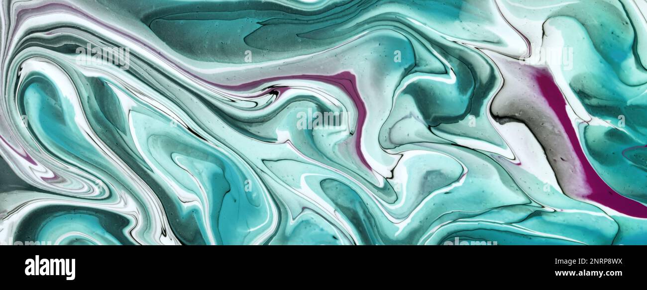 Abstract fluid art background light blue and white colors. Liquid ...