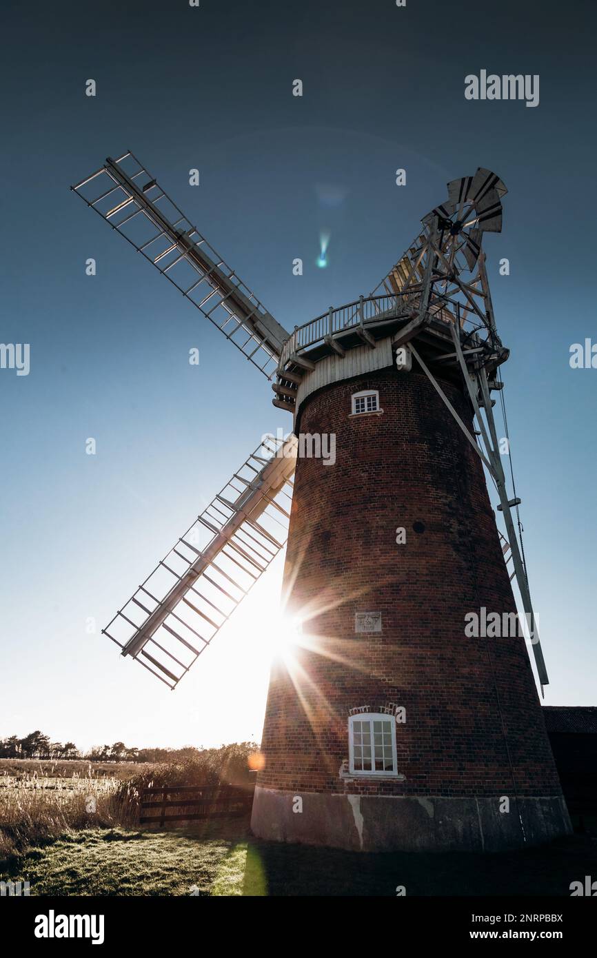 Horsey Windpump near Great Yarmouth, Norfolk Stock Photo Alamy