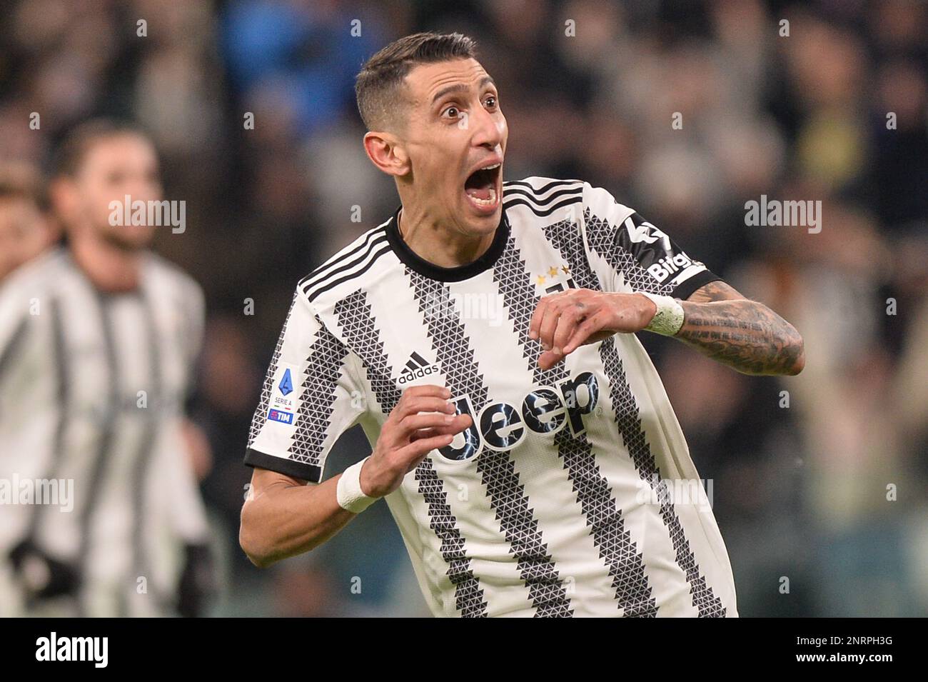 Juventus U23 celebrates after scoring his side's first goal of the match  Stock Photo - Alamy