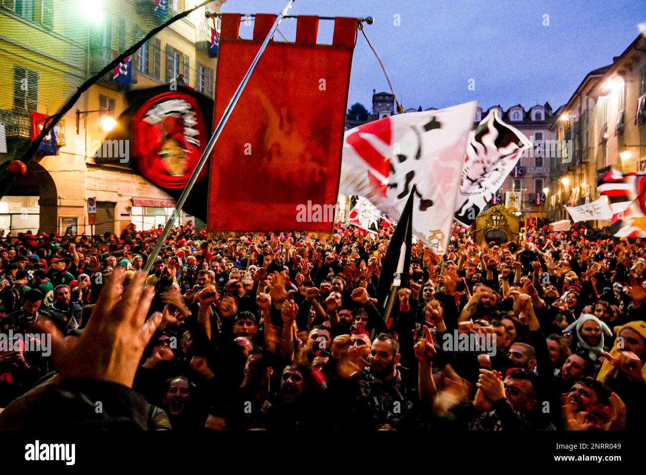 The historical carnival of ivrea 2023 Stock Photo Alamy