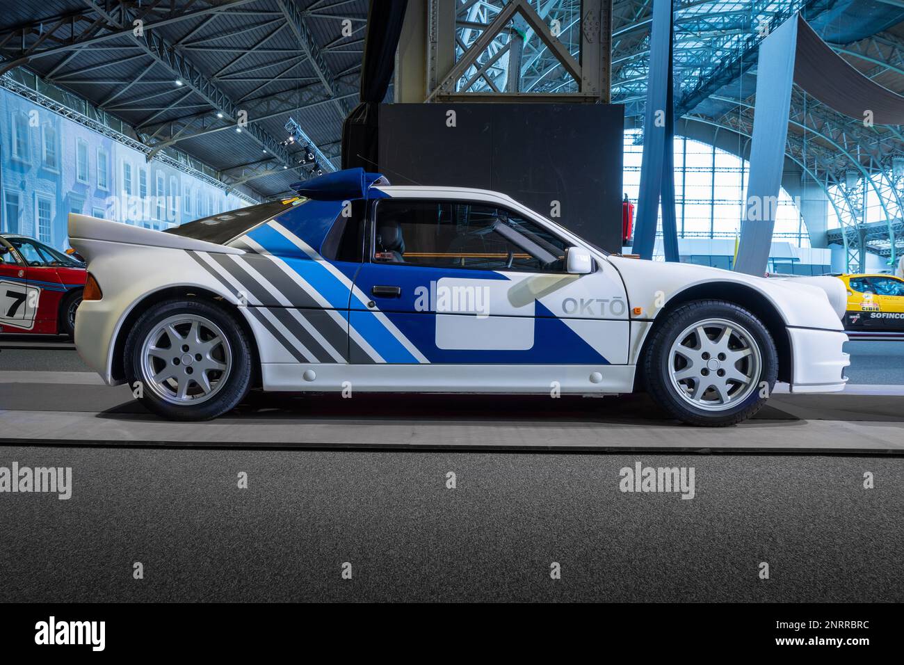 BRUSSELS, BELGIUM-DECEMBER 26, 2022: 1986 Ford RS200 Group B Stock Photo