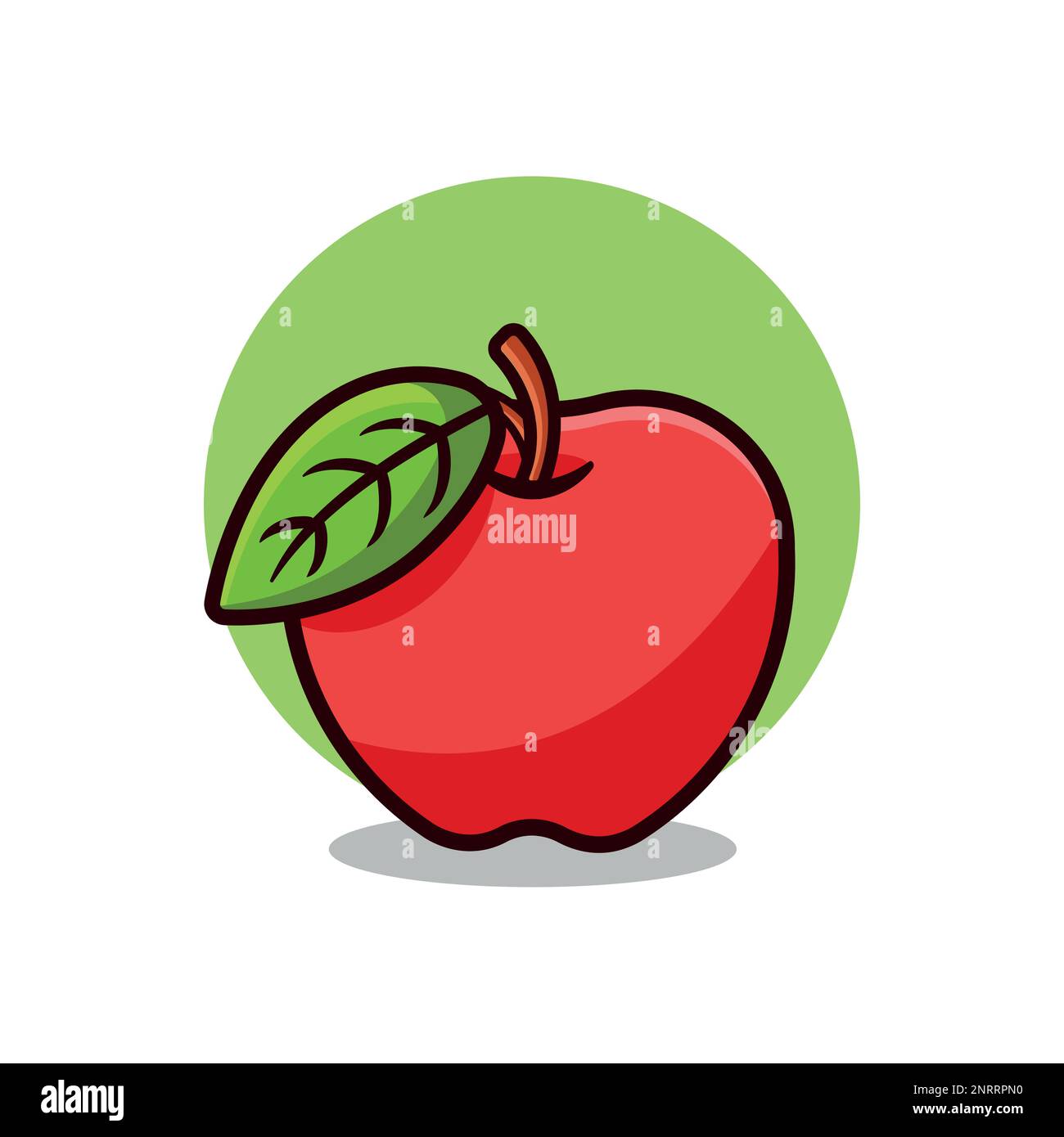Apple fruit cartoon Stock Vector Images Alamy