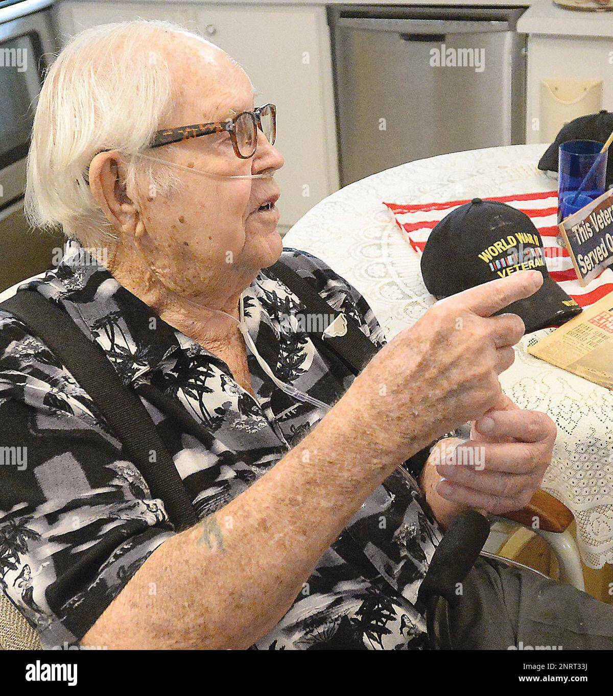 U.S. Army veteran Jerry Yeamans, who served in World War II and the ...