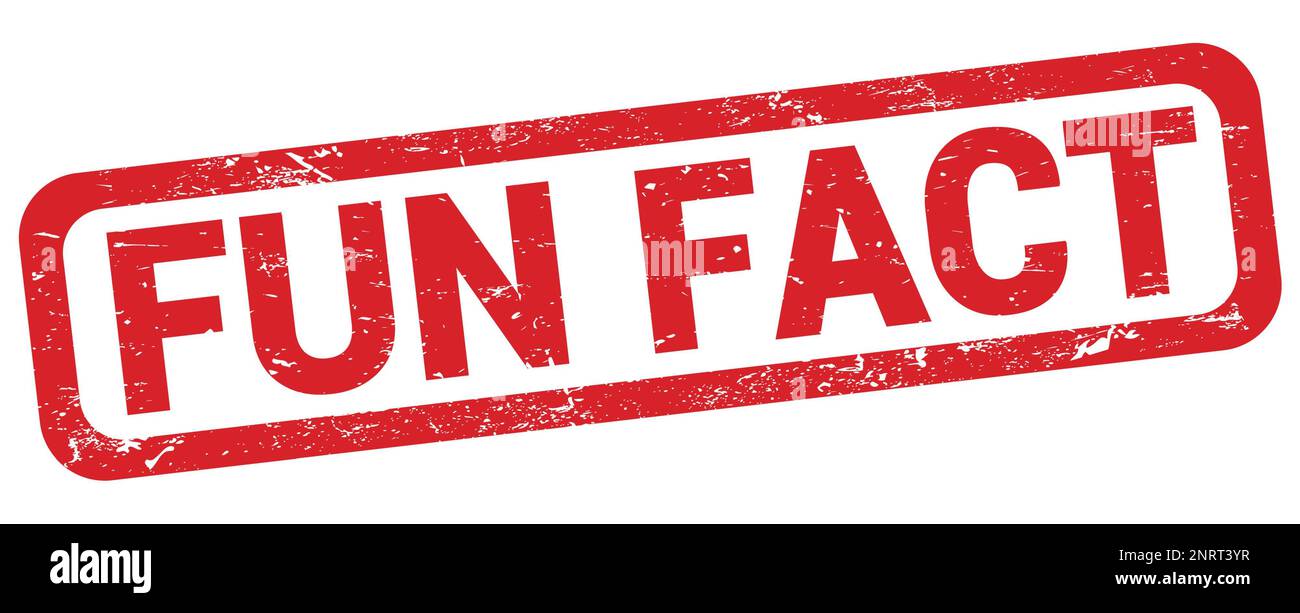 FUN FACT text written on red rectangle stamp sign Stock Photo Alamy