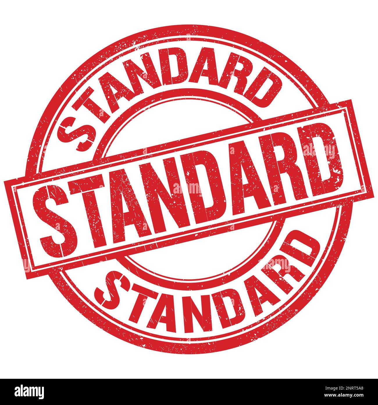 STANDARD text written word on red round stamp sign Stock Photo Alamy