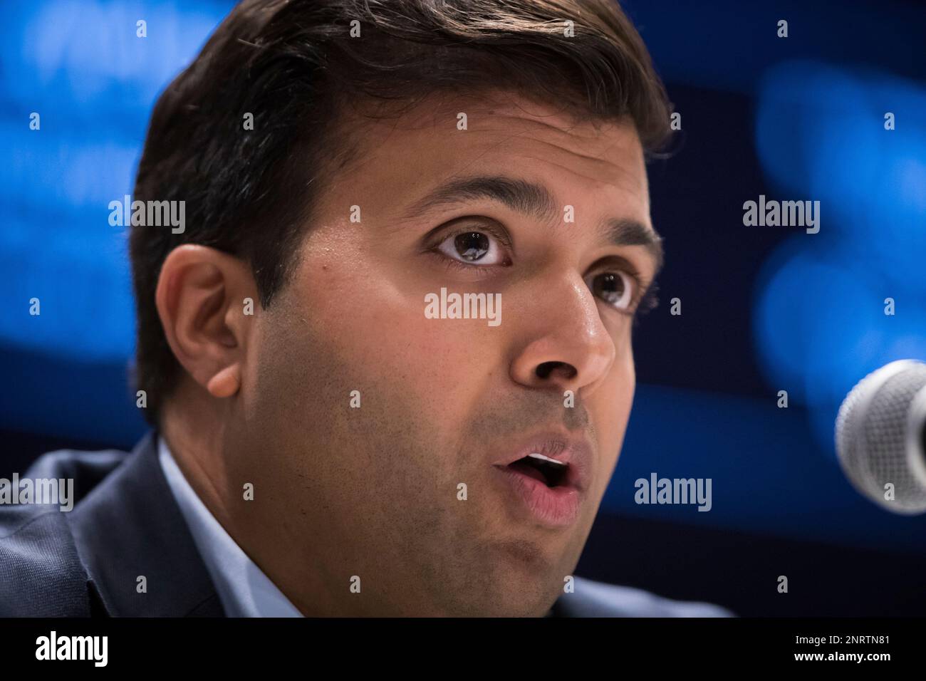 Liberal candidate for VancouverGranville, Taleeb Noormohamed, speaks