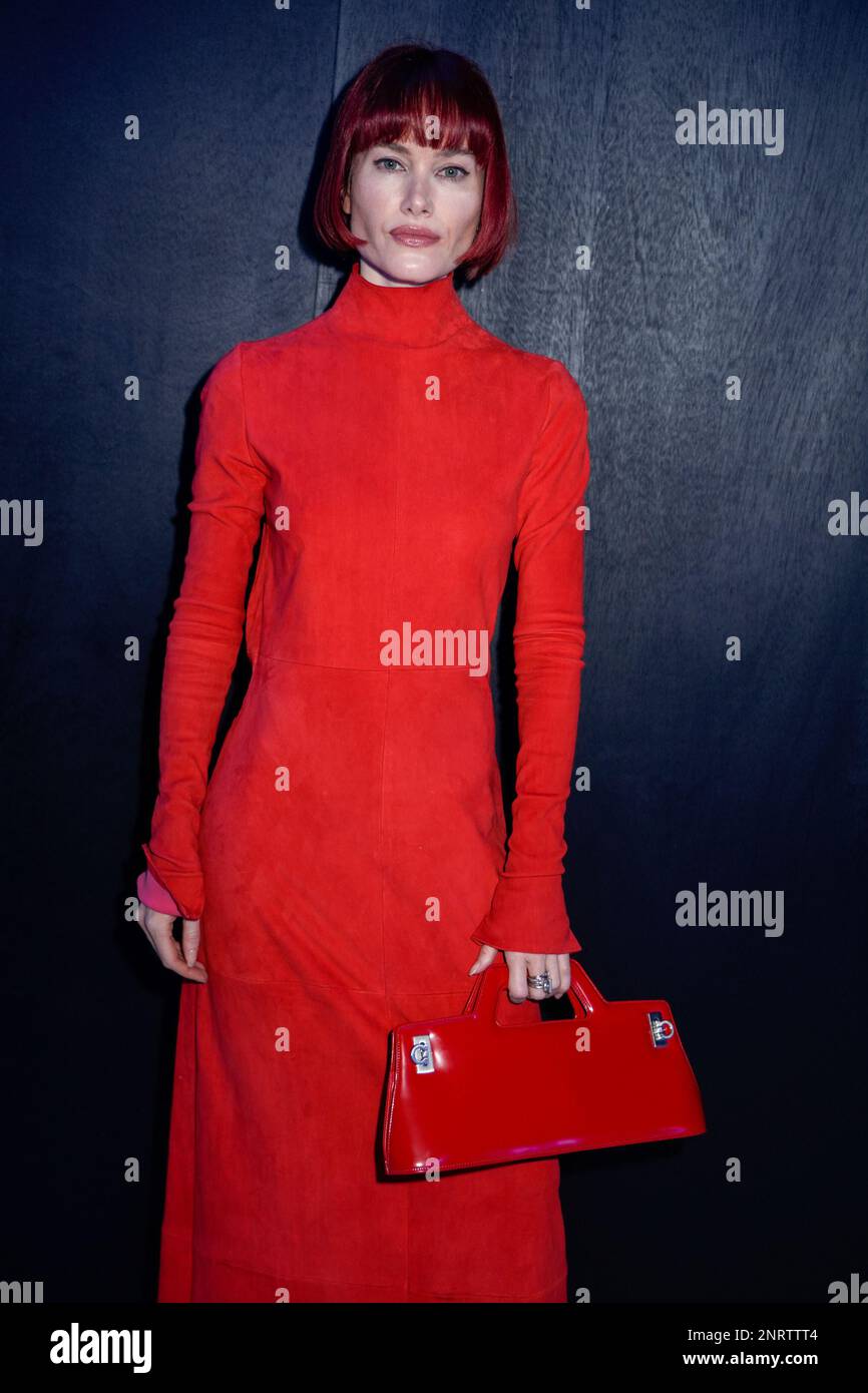 British Trends Editor Julia Hobbs guest at the Ferragamo fashion show