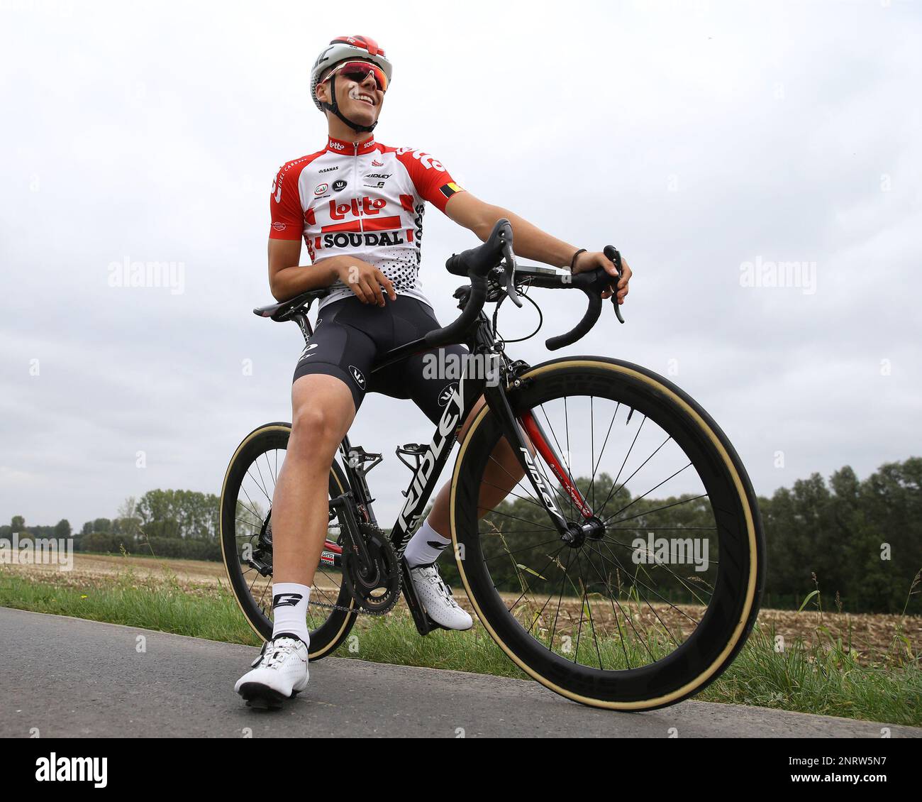 Arne Marit of Belgium training for Belgian Cycling and Lotto Soudal U23 Cycling Team on October 5 2019 in Vollezele Belgium. AP Photo Wayne Jones Stock Photo Alamy