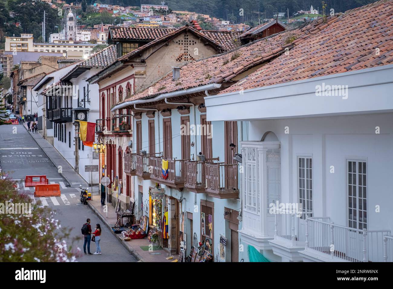 11 street, Candelaria neighborhood, Bogotá, Colombia Stock Photo Alamy