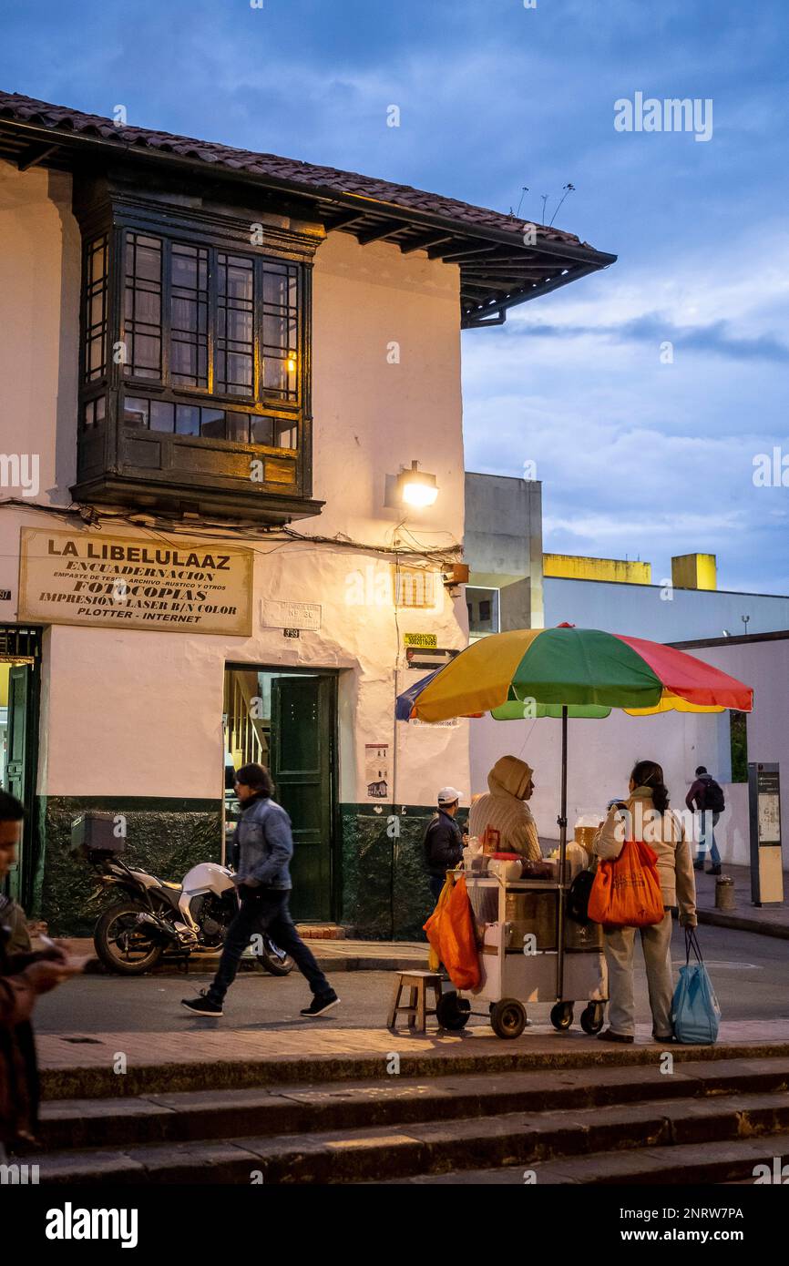 11 street, Candelaria neighborhood, Bogotá, Colombia Stock Photo Alamy