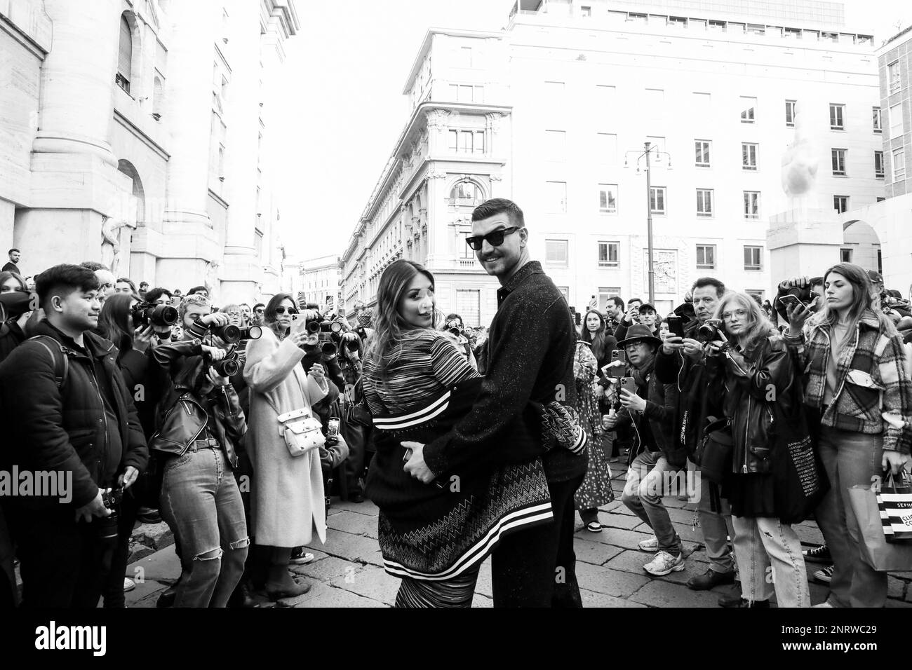 Italian influencer Beatrice Valli and her husband Marco Fantini