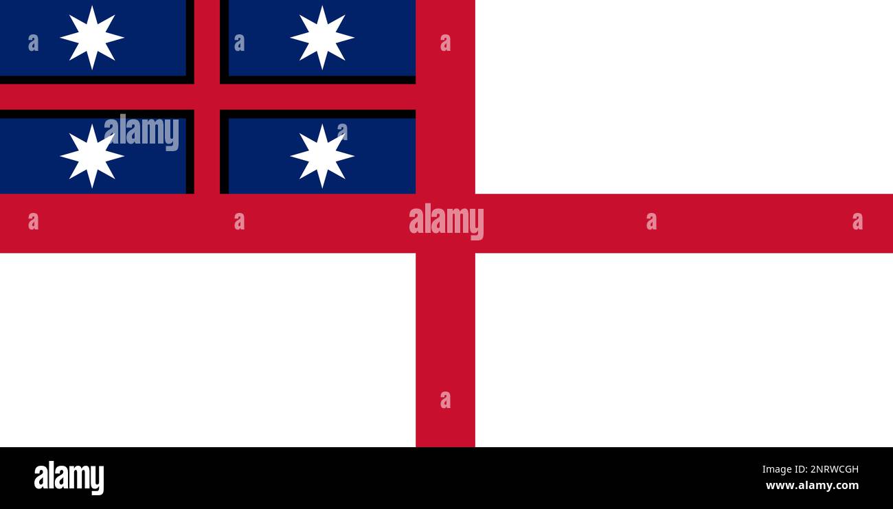 Flag of the United Tribes of New Zealand Stock Photo