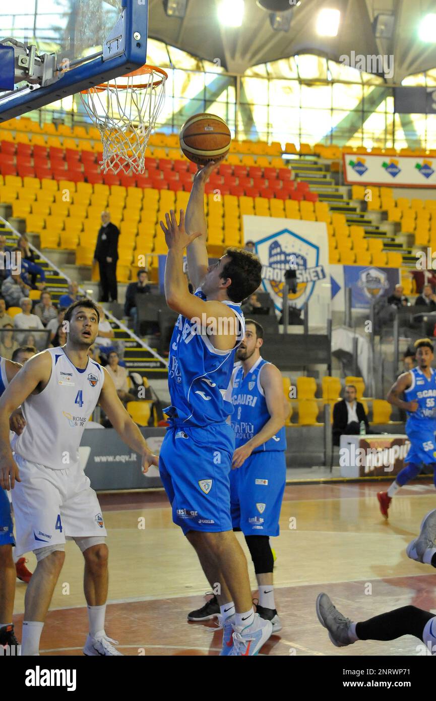 Basketball game - Italy: Eurobasket Roma against Basket Scauri, Serie B,  Playoff - May 14, 2016 - Italian Basketball championship Stock Photo - Alamy