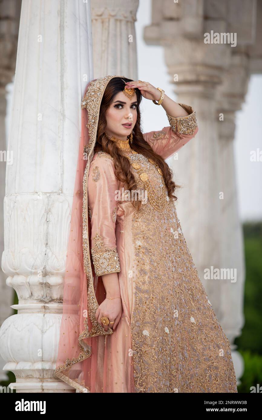 Indian bride in veil hi res stock photography and images Alamy