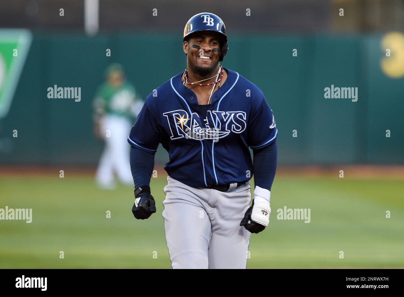 OAKLAND, CA - OCTOBER 02: Tampa Bay Rays first baseman Yandy Diaz (2 ...