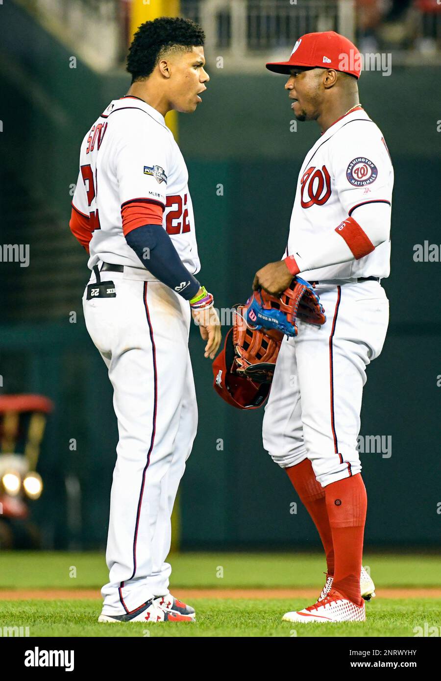WASHINGTON, DC - OCTOBER 01: Washington Nationals left fielder Juan ...