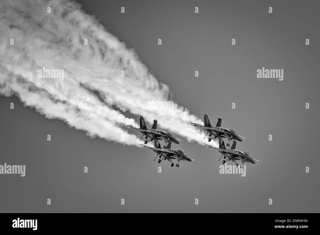 The US Navy Blue Angels perform at the 2022 Miramar Airshow in San Diego, California Stock Photo