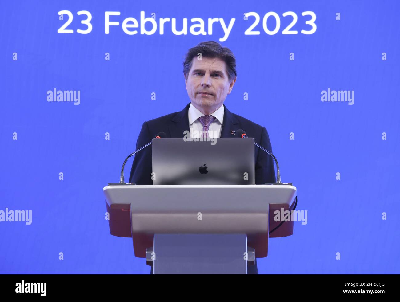 HKEX 2022 Full Year Results presser with CEO Nicolas Aguzin, at Hong