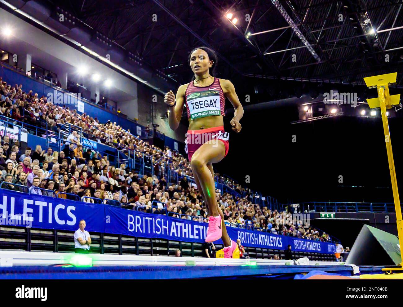 Birmingham, UK, 25 February 2023. Gudaf TSEGAY (Ethiopia) Wins the