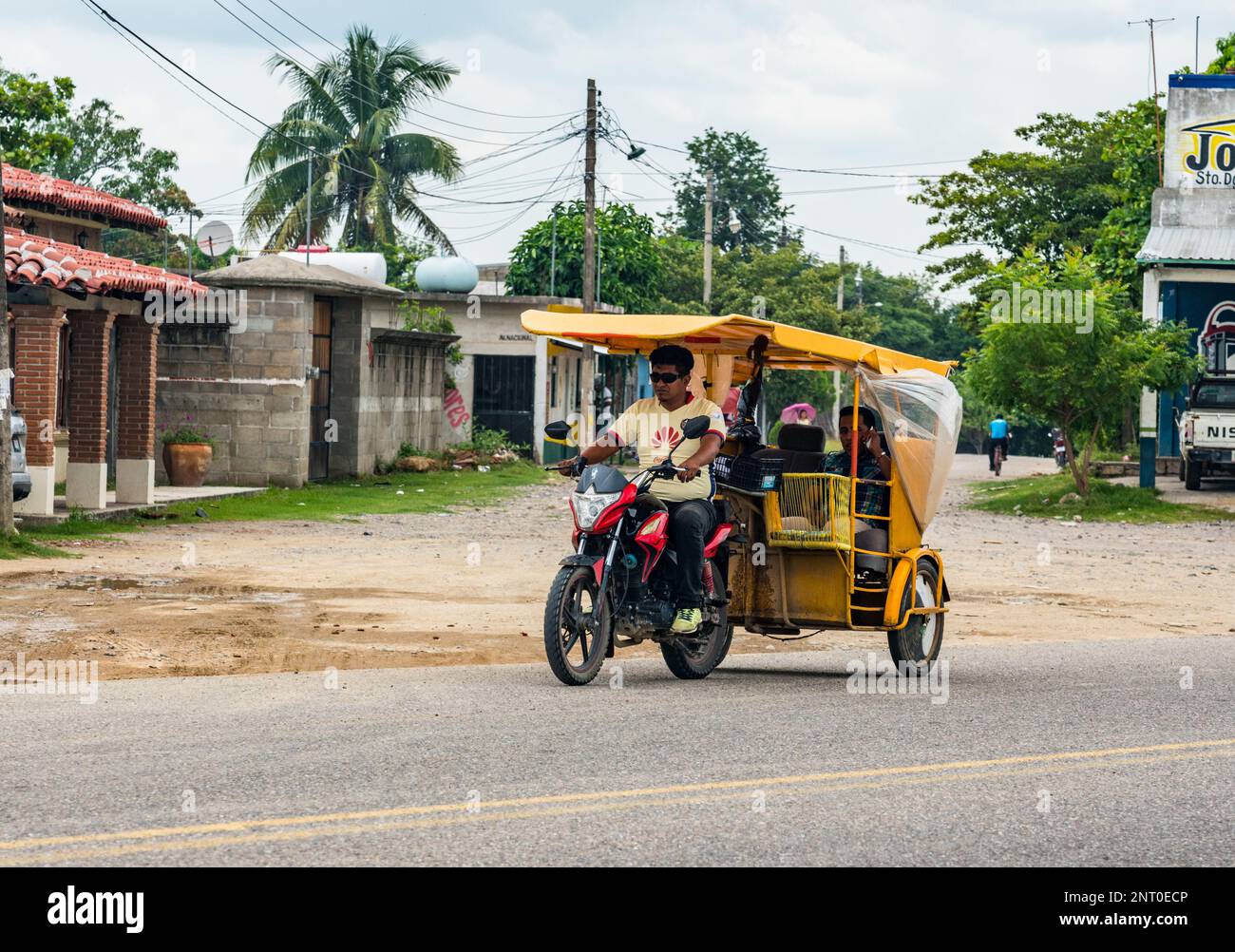 Motorcycle rickshaw taxis are economical public transportation in the ...