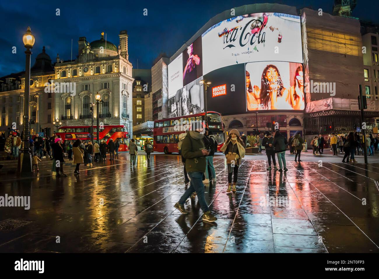 Piccadilly Circus, iconic spot in central London in the heart of the