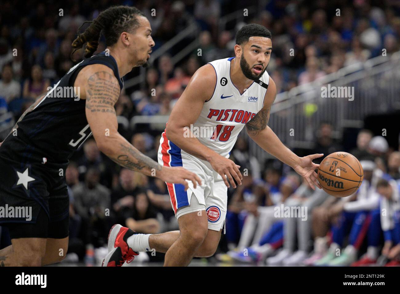 Detroit Pistons guard Cory Joseph (18) during the second half of