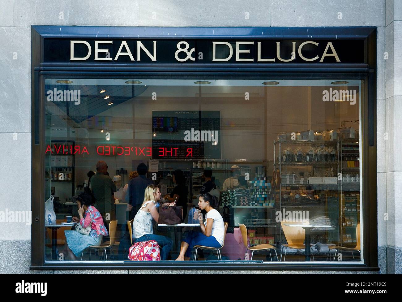 The famous Dean and Deluca in the Rockefeller center.New York City, USA Stock Photo