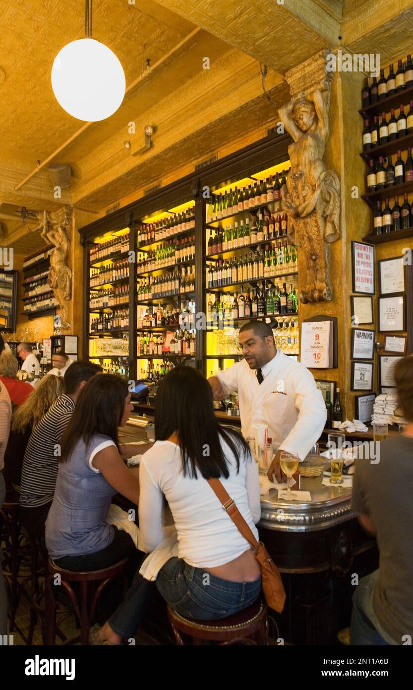 Soho.Balthazar. 80 Spring St,New York City, USA Stock Photo