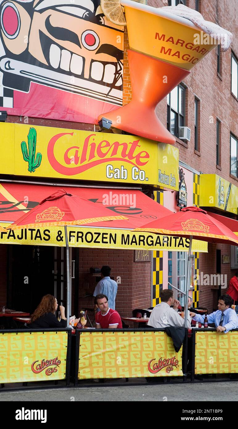 Caliente Cab.Co. Seventh Ave at Bleeker St,Village,New York City, USA Stock Photo