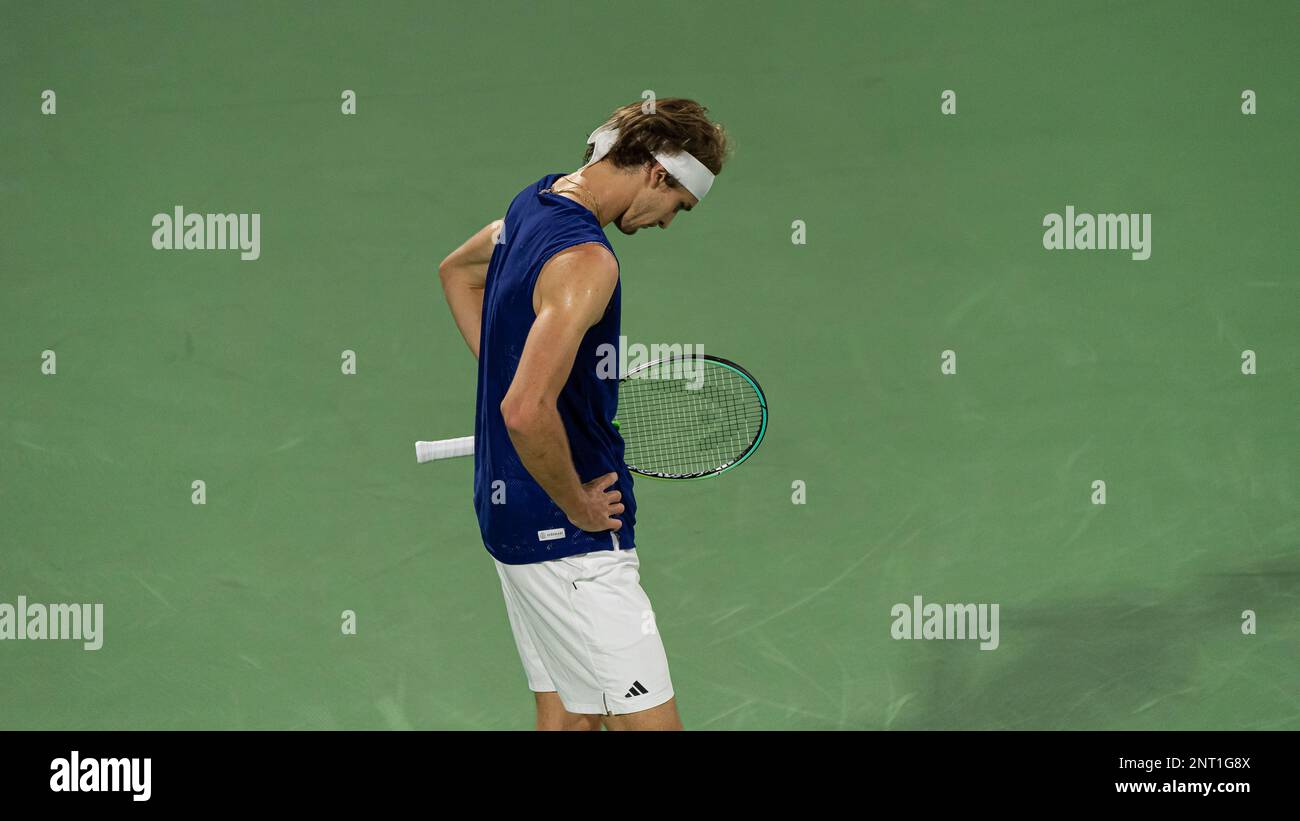 Dubai, United Arab Emirates. February 27, 2023, Alexander Zverev