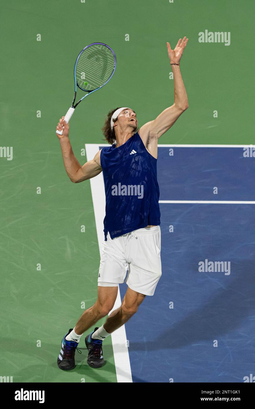 Dubai, United Arab Emirates. February 27, 2023, Alexander Zverev