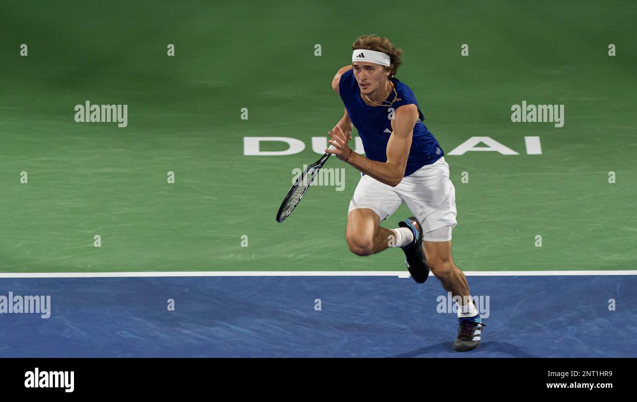 Dubai, United Arab Emirates. February 27, 2023, Alexander Zverev